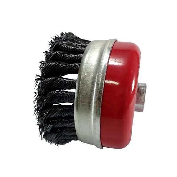 Escova De Aço Taça Trançada 63mm 2,5 Polegadas M14 Lotus 4333