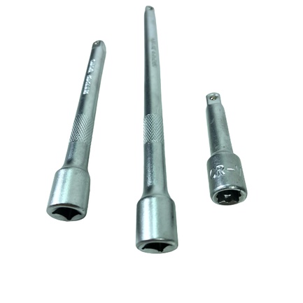 Kit Jogo Com 3 Extensões Para Soquete Encaixe De 1/4 Cr-v