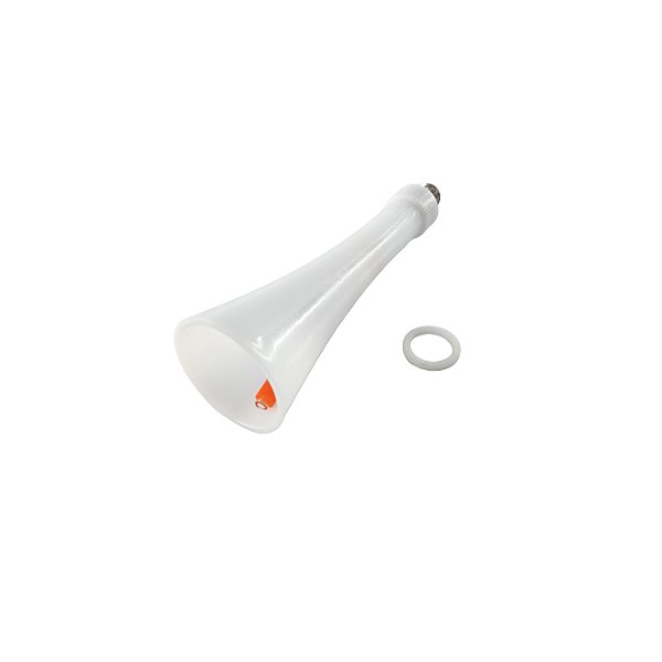 Corneta Branca Para Pistola Tornador + Mangueira Laranja