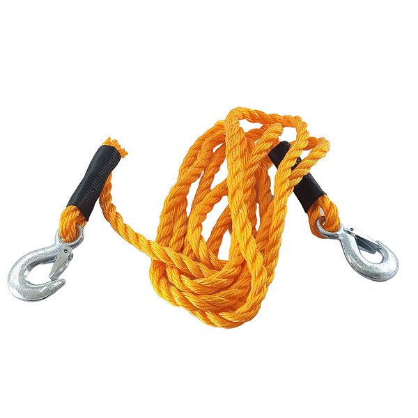Cabo De Nylon Com Trava De Segurança 4m P/ Reboque 1 Ton