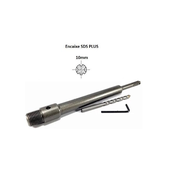 Suporte Haste Extensor Para Serra Copo Sds Plus 40cm 7025