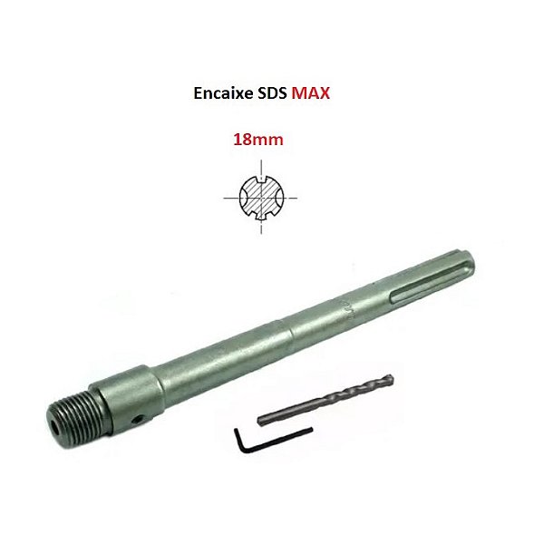 Haste Para Serra Copo 40cm Sds Max Plus 4341