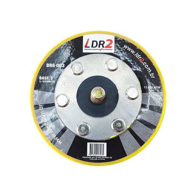 Suporte Disco Lixa Com Velcro Dr6-003 3 Pol
