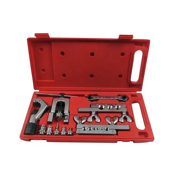 Kit Flangeador C/ Alargador Chave Catraca Corta Tubos Imp