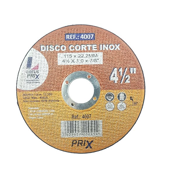 10 Discos De Corte Inox Fino 4.1/2 X 1,0mm
