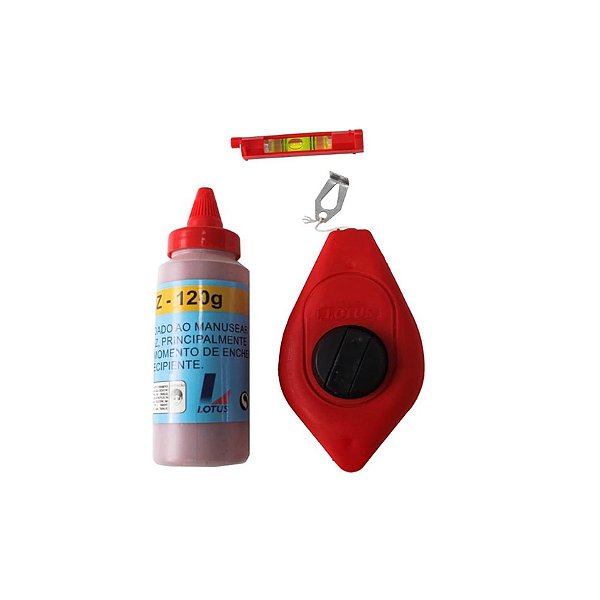 Linha de Marcar Traço com Giz Vermelho Nível