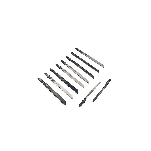 Kit Jogo 10 Laminas Serra Tico tico Madeira 75 e 50mm