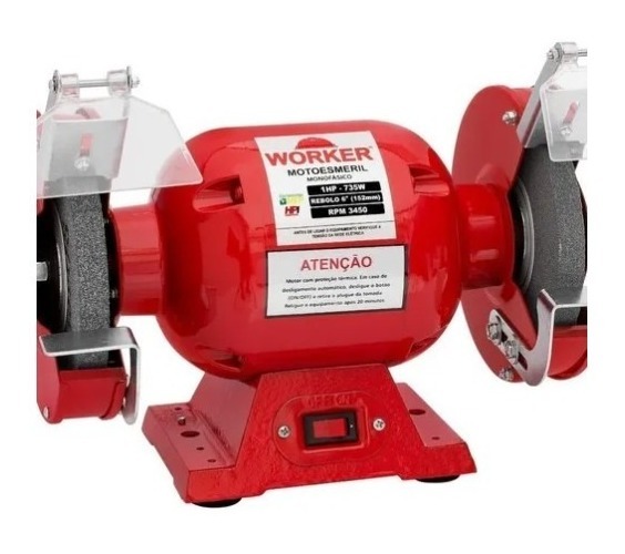 Moto Esmeril Bancada Profissional 1cv 735watts Bivolt