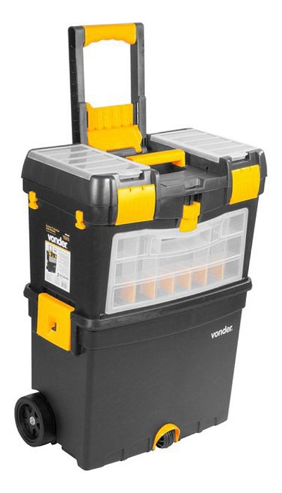 Caixa P/ Ferramentas C/ Rodas 46cmx26cmxx62cm Crv0400 Vonder