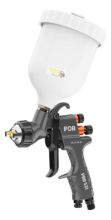 Pistola De Pintura H.v.m.p. Pro-531 1,2mm 600ml Copo Branco