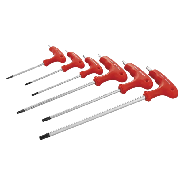 Jogo De Chave Torx Cabo Em L 6 Peças T10-t40