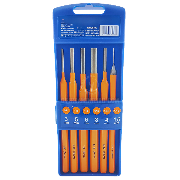 Kit Jogo Saca Pino Paralelo 6 Peças - Profissional