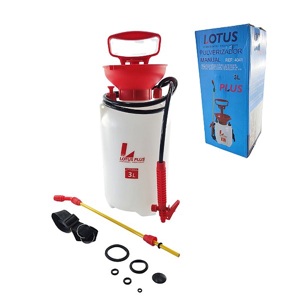 Pulverizador Costal 3 Litros Compressão Prévia Manual Lotus