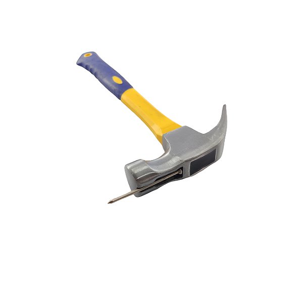 Martelo Cabo De Fibra Emborrachado Profissional Com Ímã 16oz