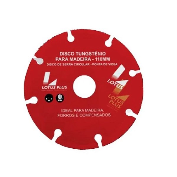 Disco De Corte Para Madeira 110 Mm Para Serra Mármore Lotus 3256