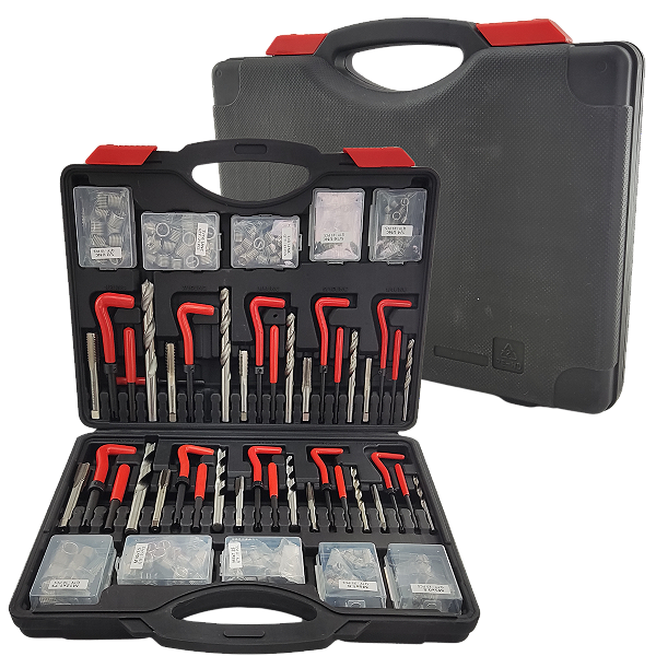 Kit Jogo Helicoil Reparo Rosca Postiça Milimetro e Polegada
