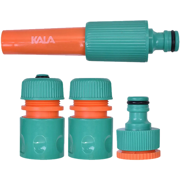 Kit de Esguicho e Conexões para Mangueira com 4 peças Jardim
