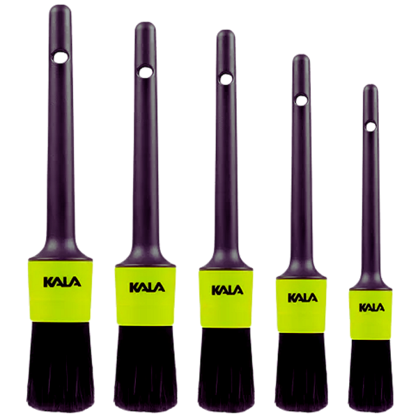 Kit Jogo Pinceis de Detalhamento Automóveis 5 Peças