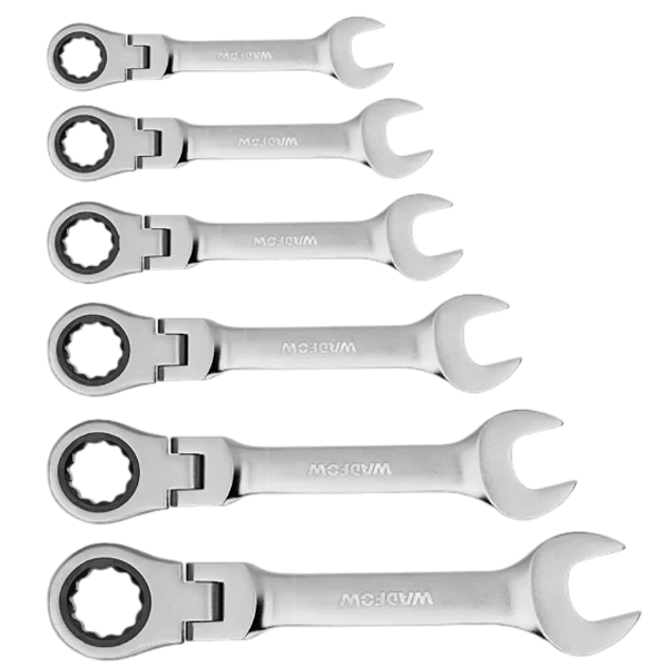 Kit Jogo Chaves Combinadas Curta Catraca 8 A 17mm CRV + CRMO