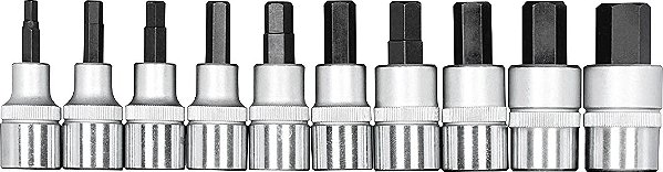 Jogo De Soquetes Allen, Encaixe 1/2 , 5 Mm À 17 Mm