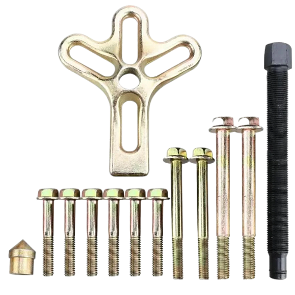 Kit Jogo Extrator Saca Volante Polia 16 Peças Universal