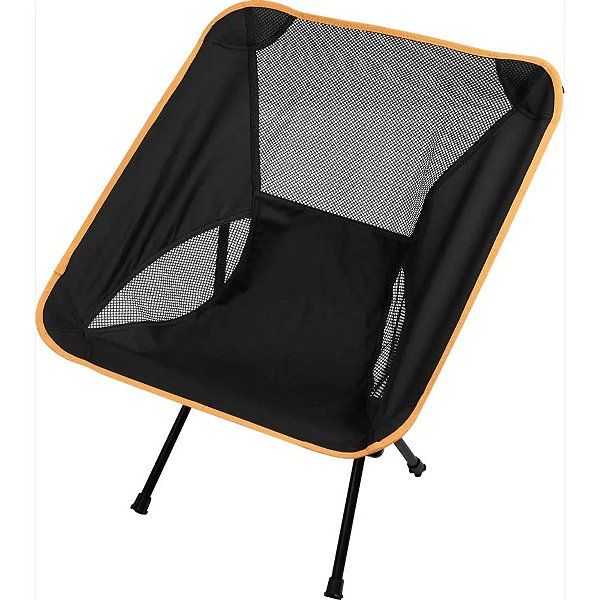 Cadeira Monaco Desmontável Portatil Preta/Laranja da Kala