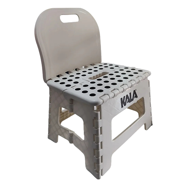 Banqueta com Encosto Dobrável Kala até 150kg Reforçado