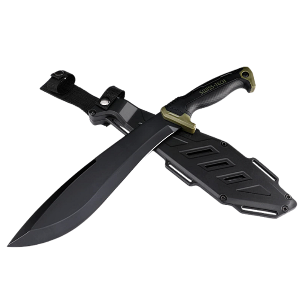 Facão Swiss+Tech de 28 cm (11") Mato Camping Trilha Aventura