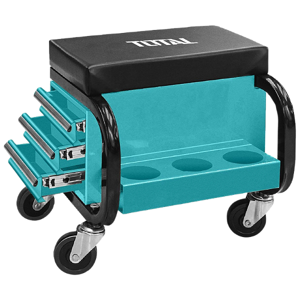 Banqueta Porta-ferramentas Para Mecânico C/ 3 Gavetas 110Kg