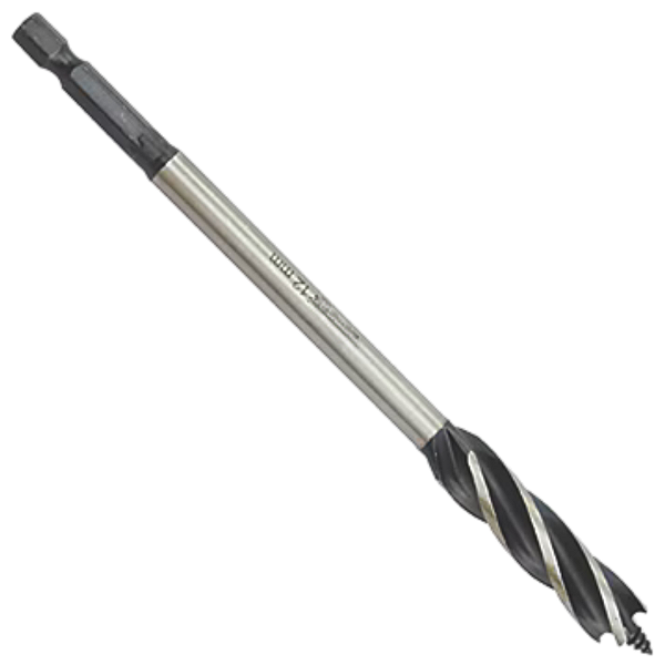 Broca Para Carpintaria 12x165 Madeira Encaixe Sextavado 1/4