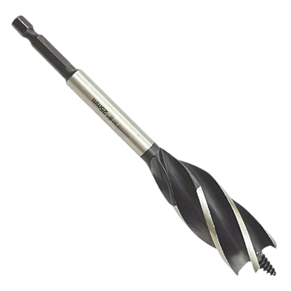 Broca Para Carpintaria 25x165 Madeira Encaixe Sextavado 1/4