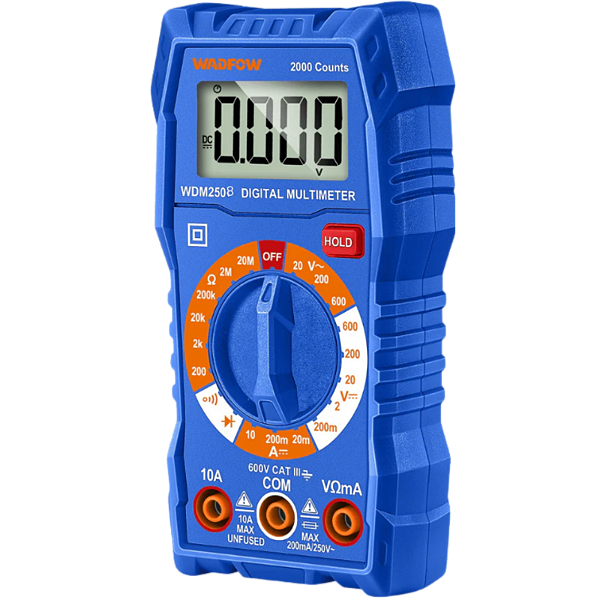 Multímetro Digital 600V Multi Teste Emborrachado Iluminado