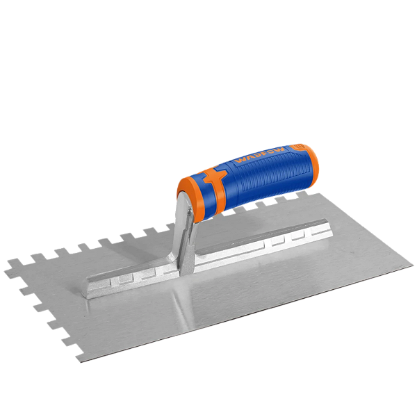 Desempenadeira Dentada Lisa Inox 28x12cm Gesso Massa Corrida