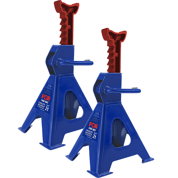 Kit Jogo 2 Cavaletes Mecânico 2 Toneladas PRO902 PDR Oficina