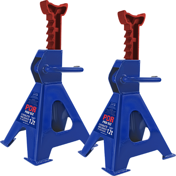 Kit Jogo 2 Cavaletes Mecânico 12 Tonelada PRO912 PDR Oficina