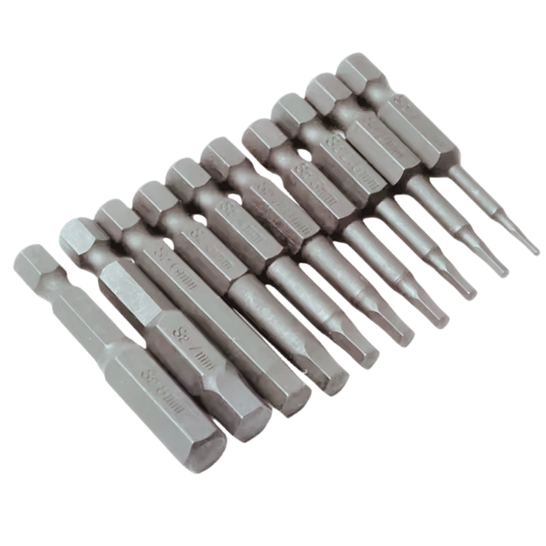 Kit Jogo Bits Ponteira Allen Imantada 65mm 10 Peças H1.5~H8