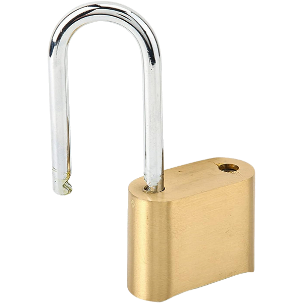 Cadeado Haste Longa Grande Dourado Senha 4 Digitos Reforçado
