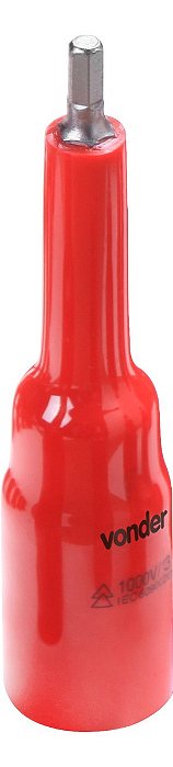 Soquete Isolado Ponta Hexagonal, Encaixe De 1/2  6mm