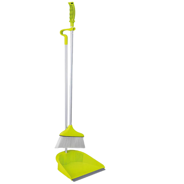 Pa e Vassourinha Verde/Cinza Doméstica Bonita Moderna