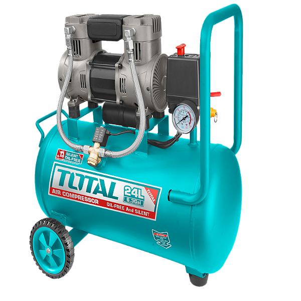 Compressor de Ar Total 24L Isento de Óleo 1,5HP 220V 67DB
