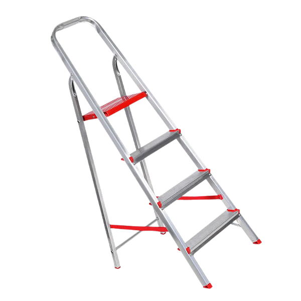Escada de Alumínio 4 Degraus Até 120Kg 76cm Obra