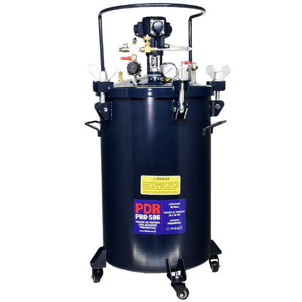 Tanque de Pintura de 60 Litros com Agitador Pneumático