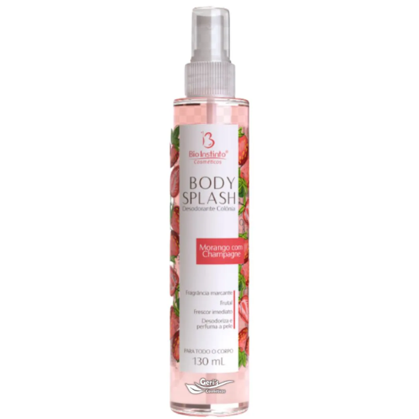 BODY SPLASH MORANGO COM CHAMPAGNE BIO INSTINTO 130 ML
