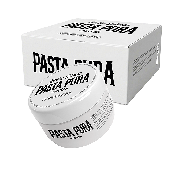 Pomada Modeladora Pasta Pura Efeito Brilho Zadza 80g