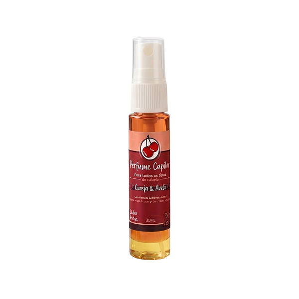 Perfume Para Cabelo Cereja e Avelã 30ml Zadza