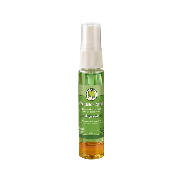 Perfume Para Cabelo Maçã Verde 30ml Zadza