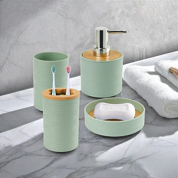 Kit Banheiro  Saboneteira e Acessórios