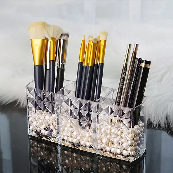 Porta Pincel Diamante Organizador Acrílico