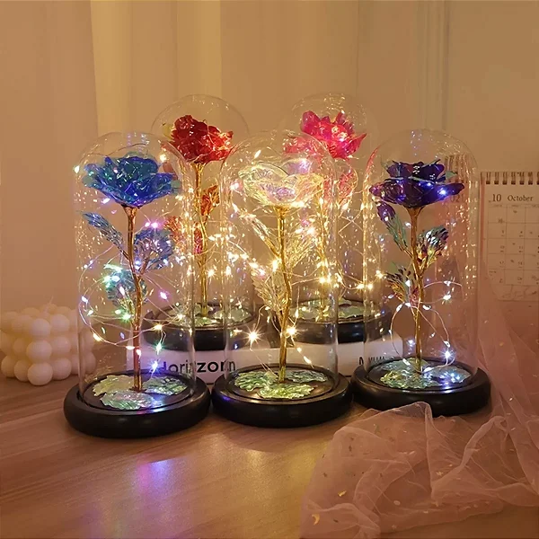 Mini Luminária de Bateria Flor