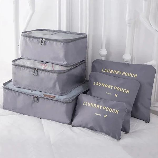 Kit 6 peças Organizador de guarda roupa